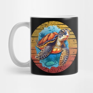 Retro Vintage Sea Turtle Mug